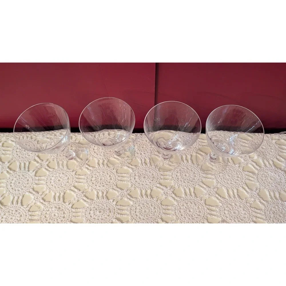 Vintage Fostoria‎ Etched Wheat Water Goblet Glasses Set of 4 Approx. 6